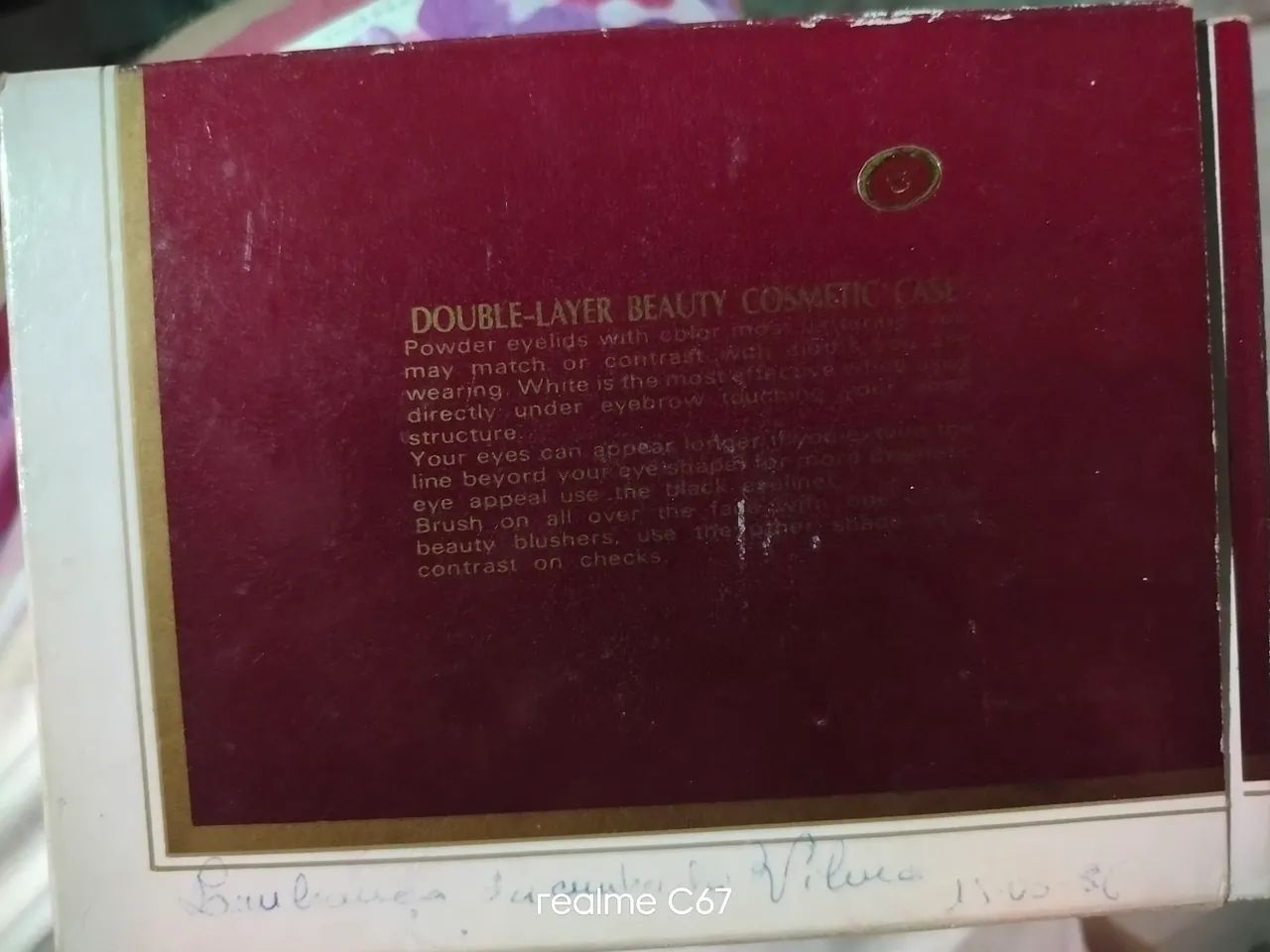 Estojo de maquiagem vintage  - Foto 3