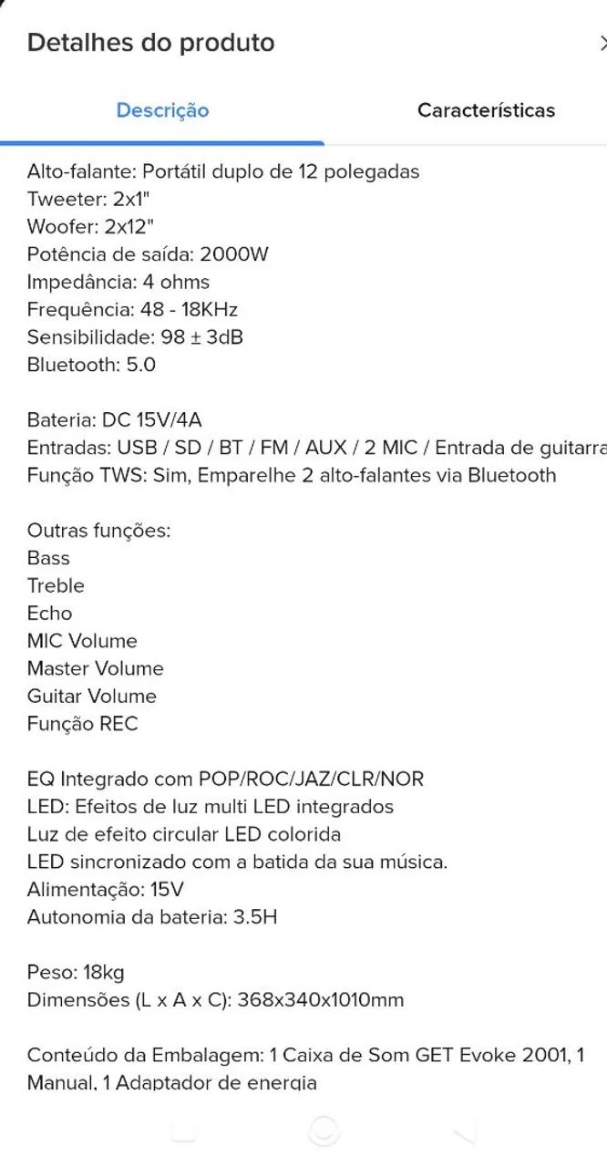 Caixa de som get evoque  - Foto 4