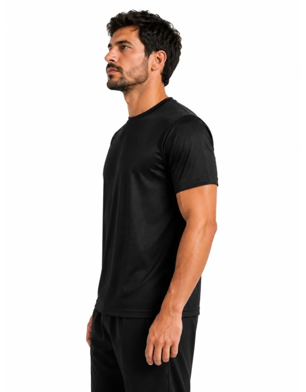 Camiseta Dryfit Preta Proteção UV+ - Foto 2