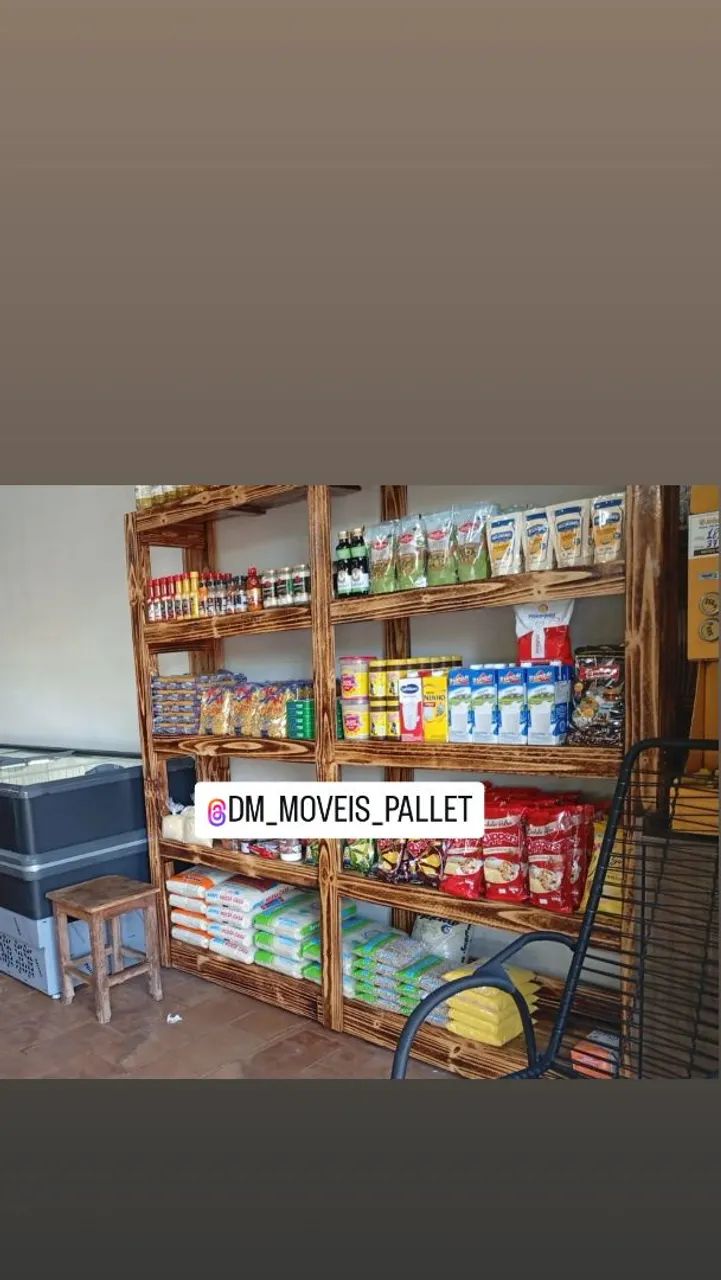 Prateleira comercial pallet rústico  - Foto 2