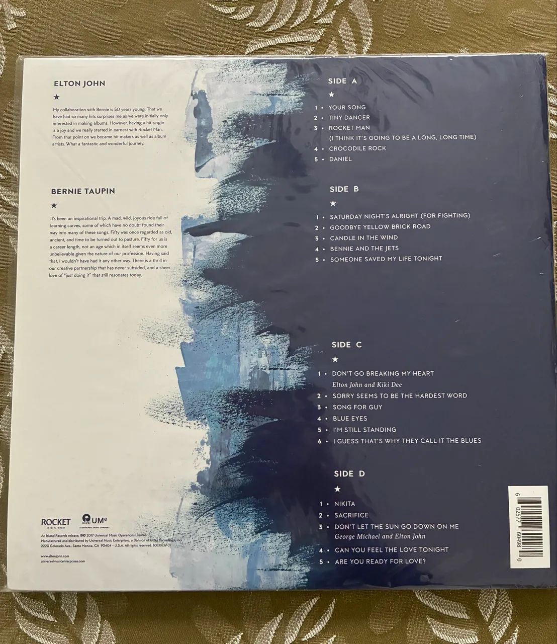 Vinil duplo  azul  ELTON JOHN DIAMONDS  - Foto 3