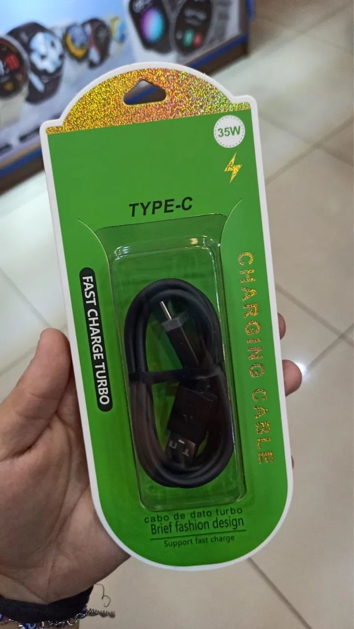 Cabo Tipo C USB para Carregador 