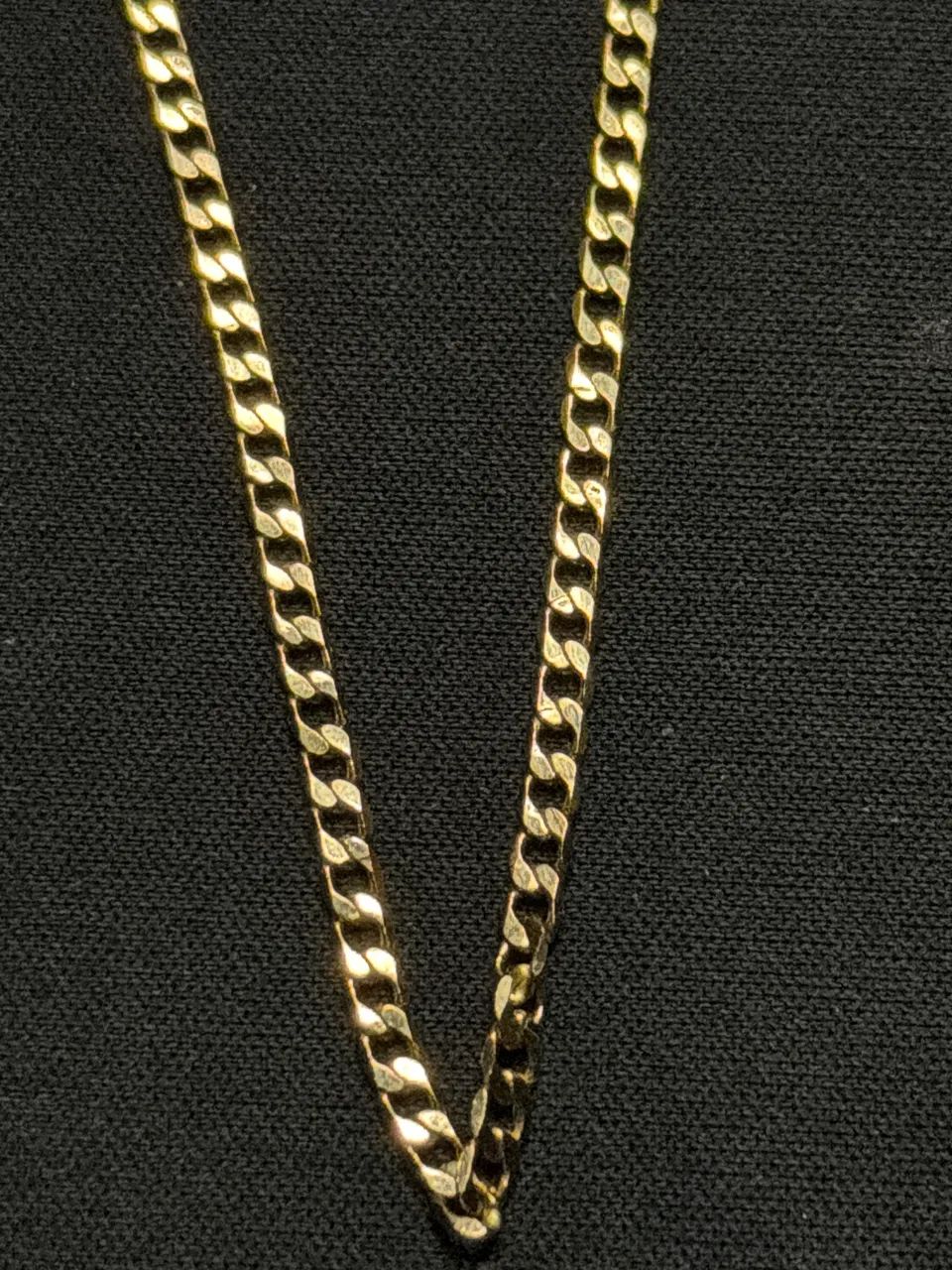 Corrente masculina 18K folheada - Romanel - Foto 3