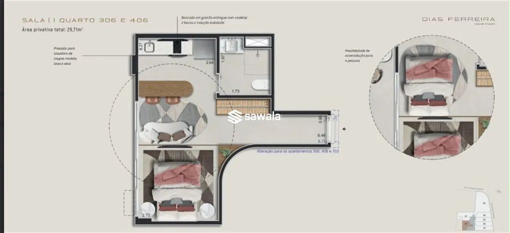 Studio no Leblon - Foto 2