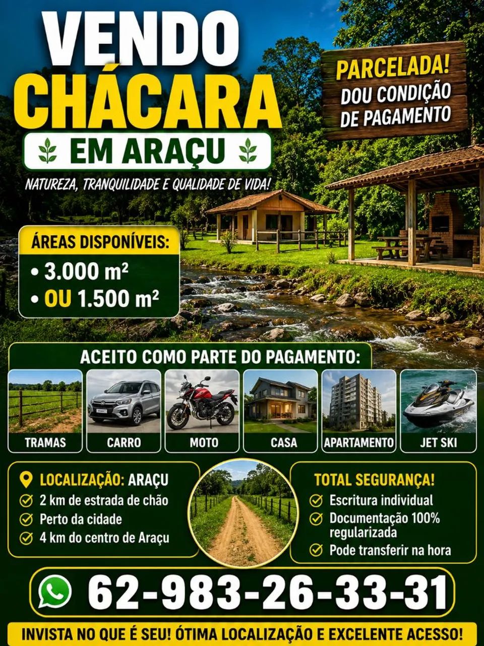 Oportunidade de compra de chácaras na planta facilitado - Foto 4