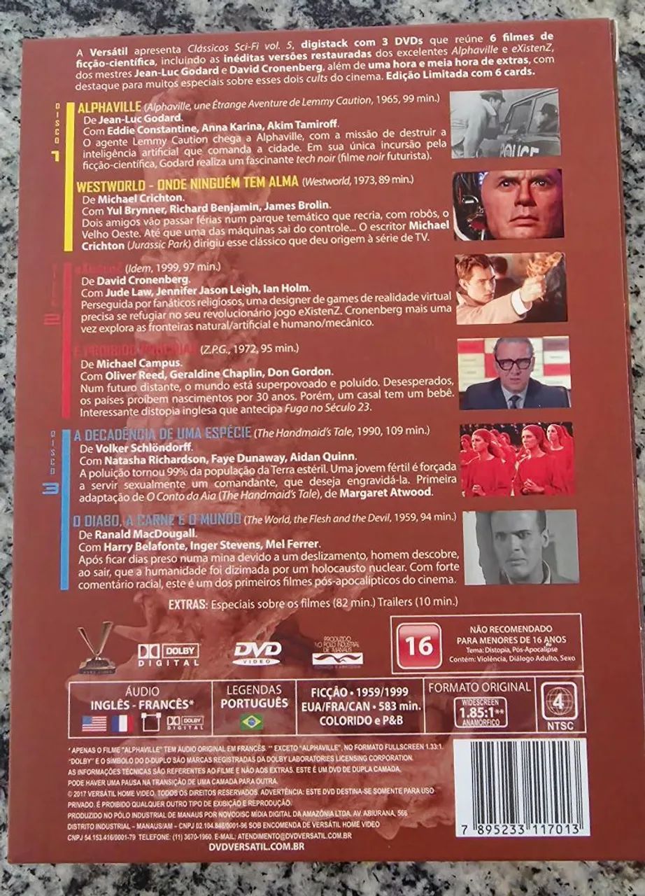 BOX DVD CLÁSSICOS SCI-FI- Volume 5 - Foto 2