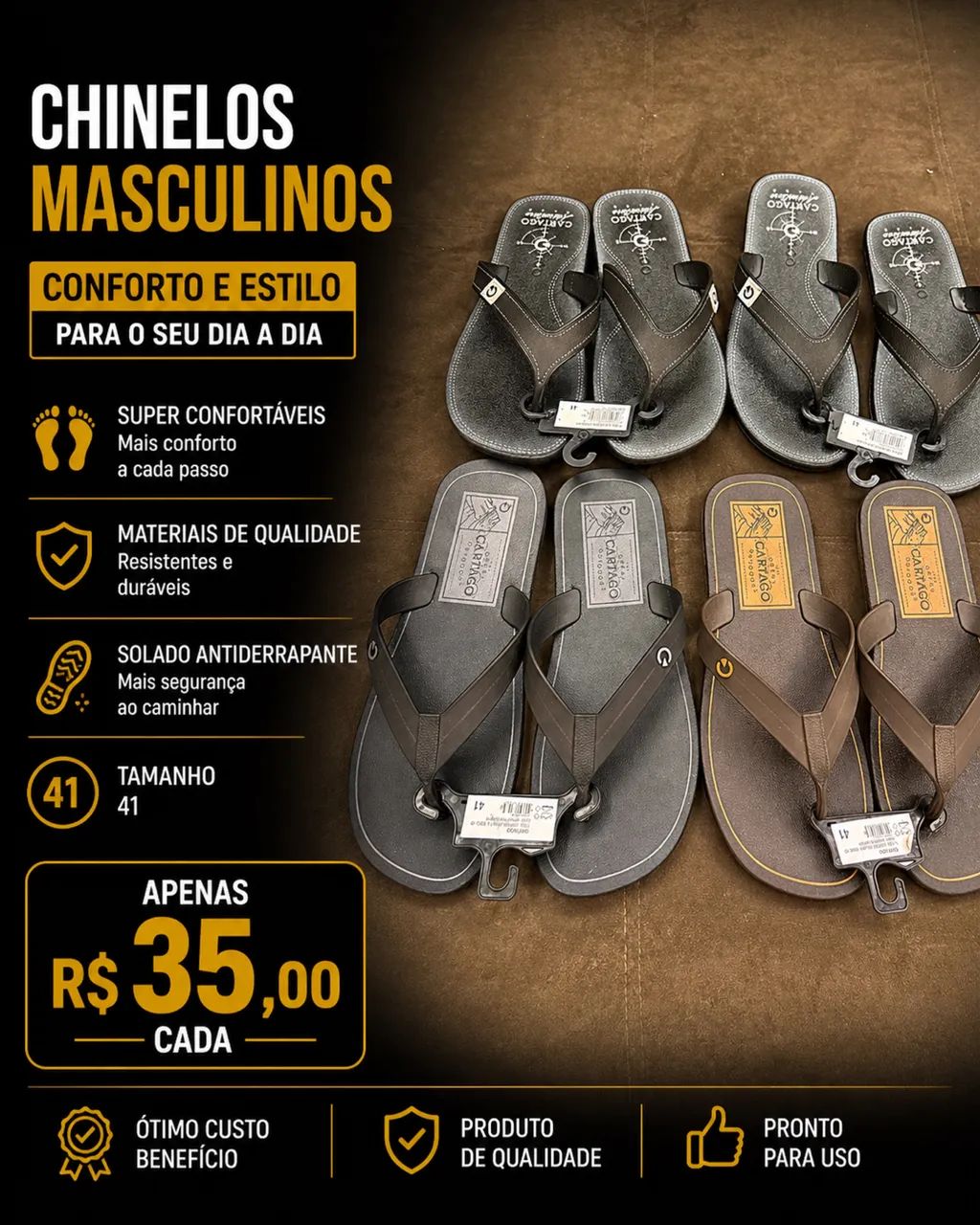 Chinelos Variados