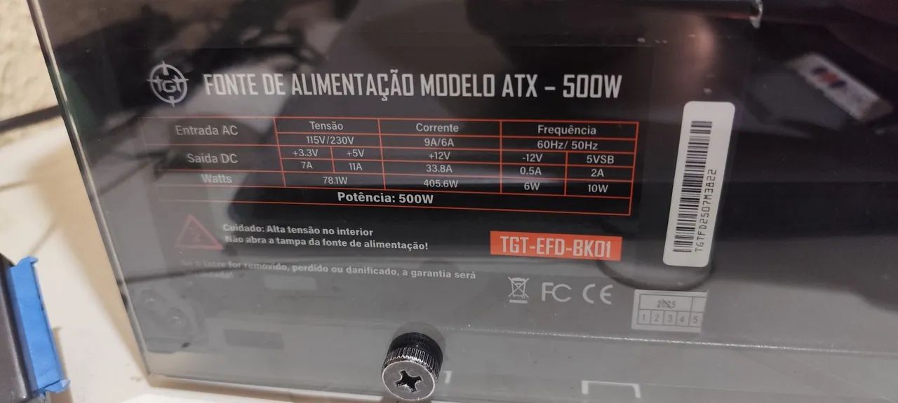 Computador core i5, 16 gbs de ram, fonte 500, techado e mouse.  - Foto 6