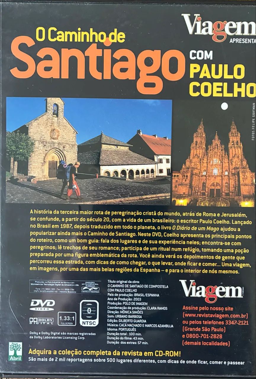 DVD O CAMINHO DE SANTIAGO COM PAULO COELHO - Foto 3