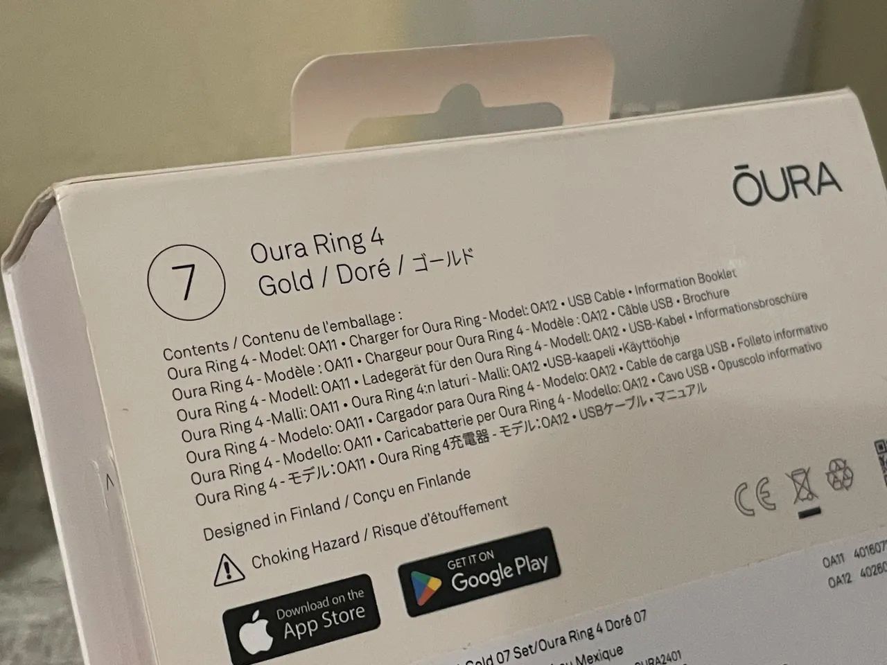 Smart Ring Oura Ring 4 - Gold - Tamanho 7 - Foto 3