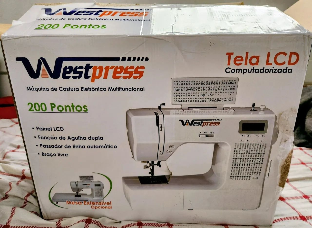 Máquina de Costura Eletrônica 200 Pontos WestPress  - Foto 2