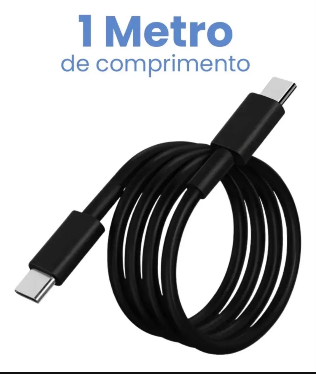 Carregador Turbo 20W USB-C com Cabo Tipo C 1 Metro - Foto 2