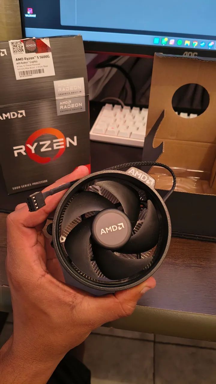 PROCESSADOR RYZEN 5600G + COOLER BOX - Foto 3