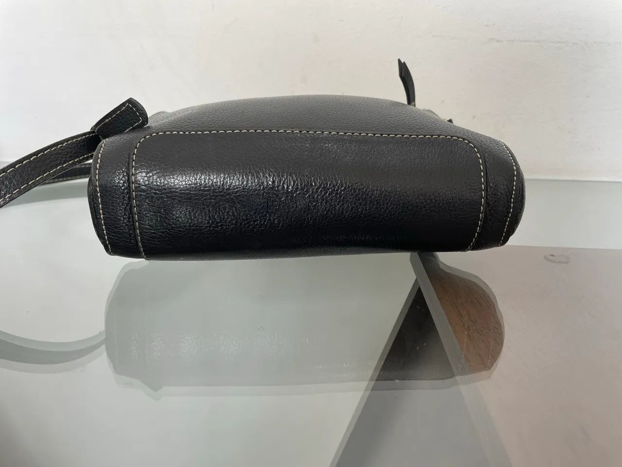 Bolsa Corello em Couro Preto - Foto 2