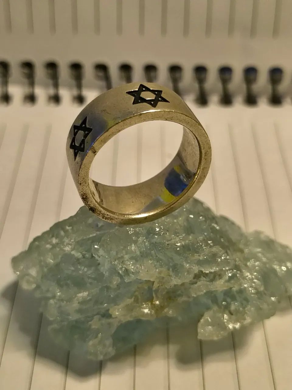 Anel Estrela de Davi Prata 925 - Foto 2