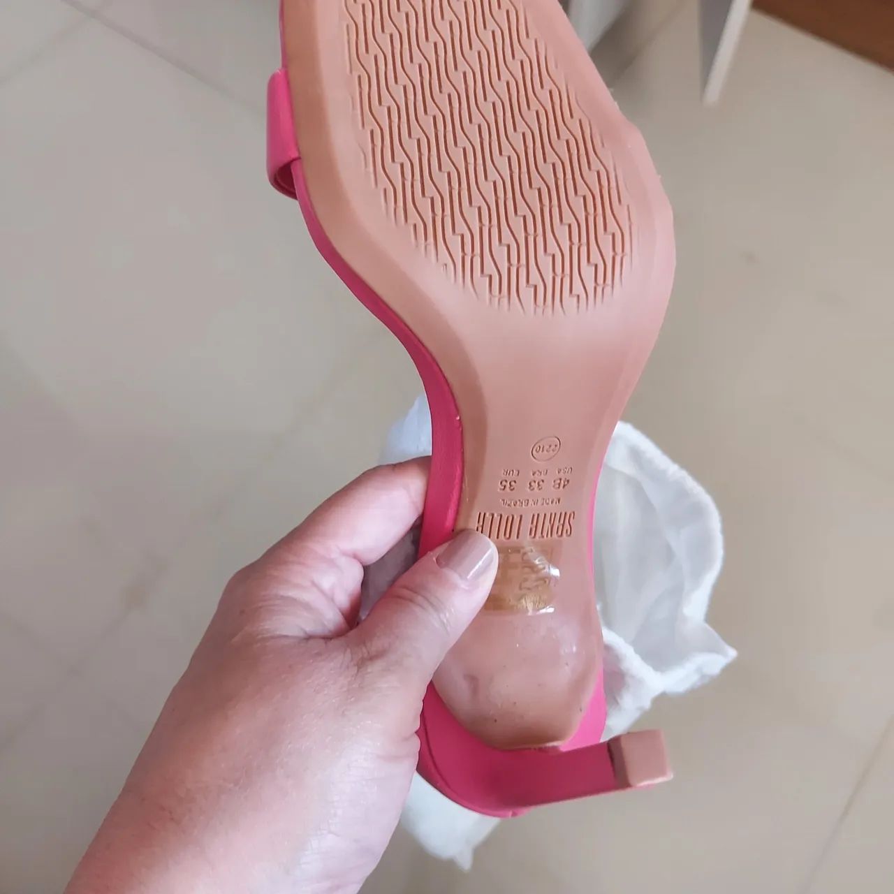 Sandalia nova nunca usada rosa 33 - Foto 2