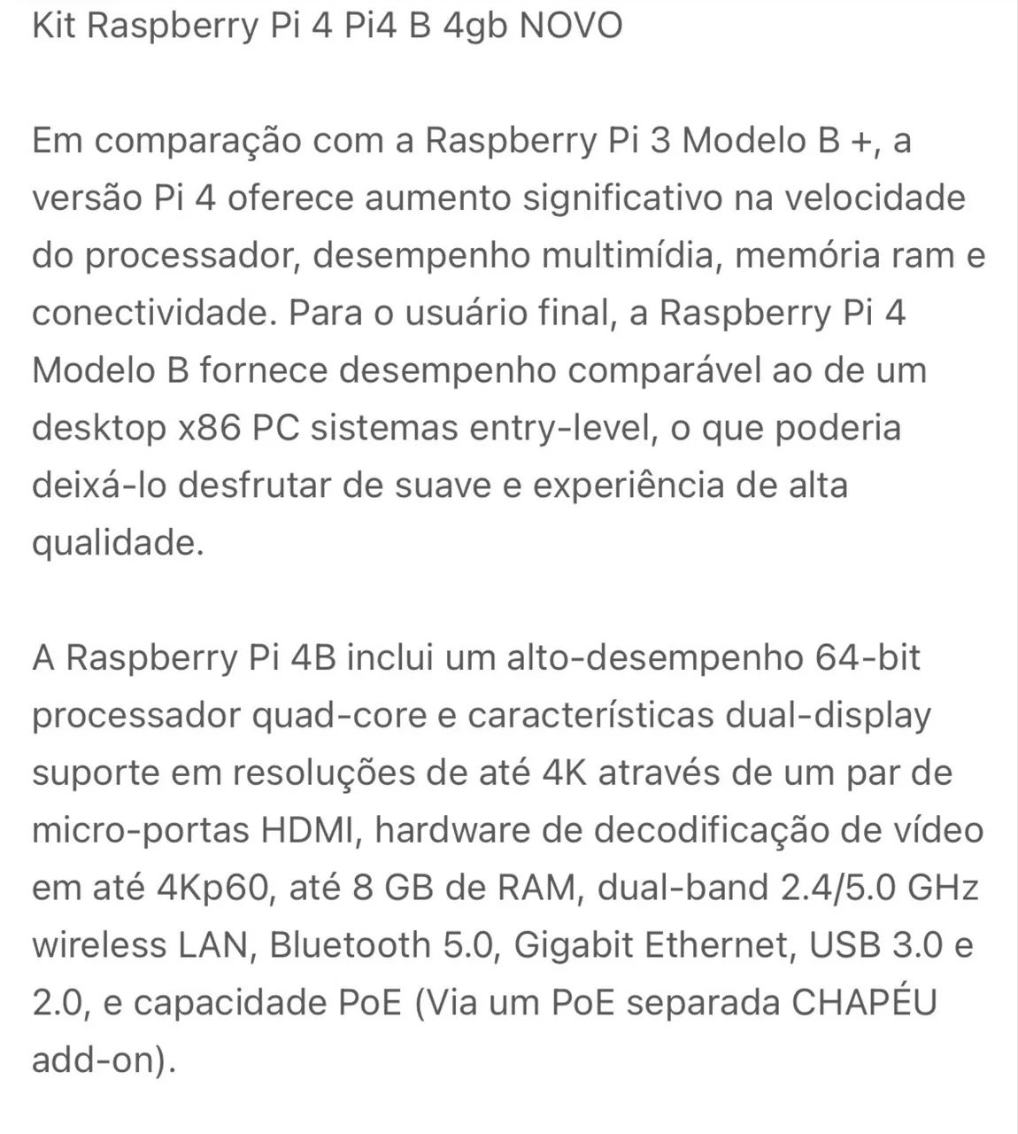 Kit Raspberry Pi4 Pi 4 Model B 4gb - Foto 2