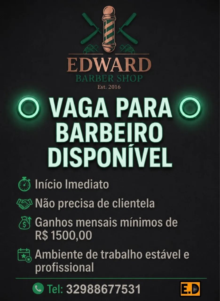 Vaga em barbearia 