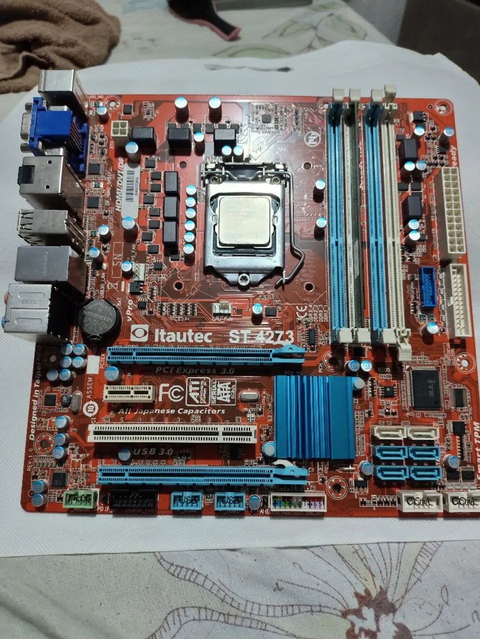 Kit 1155 Placa mãe ST4273 + i5 3570 + 4gb de ram