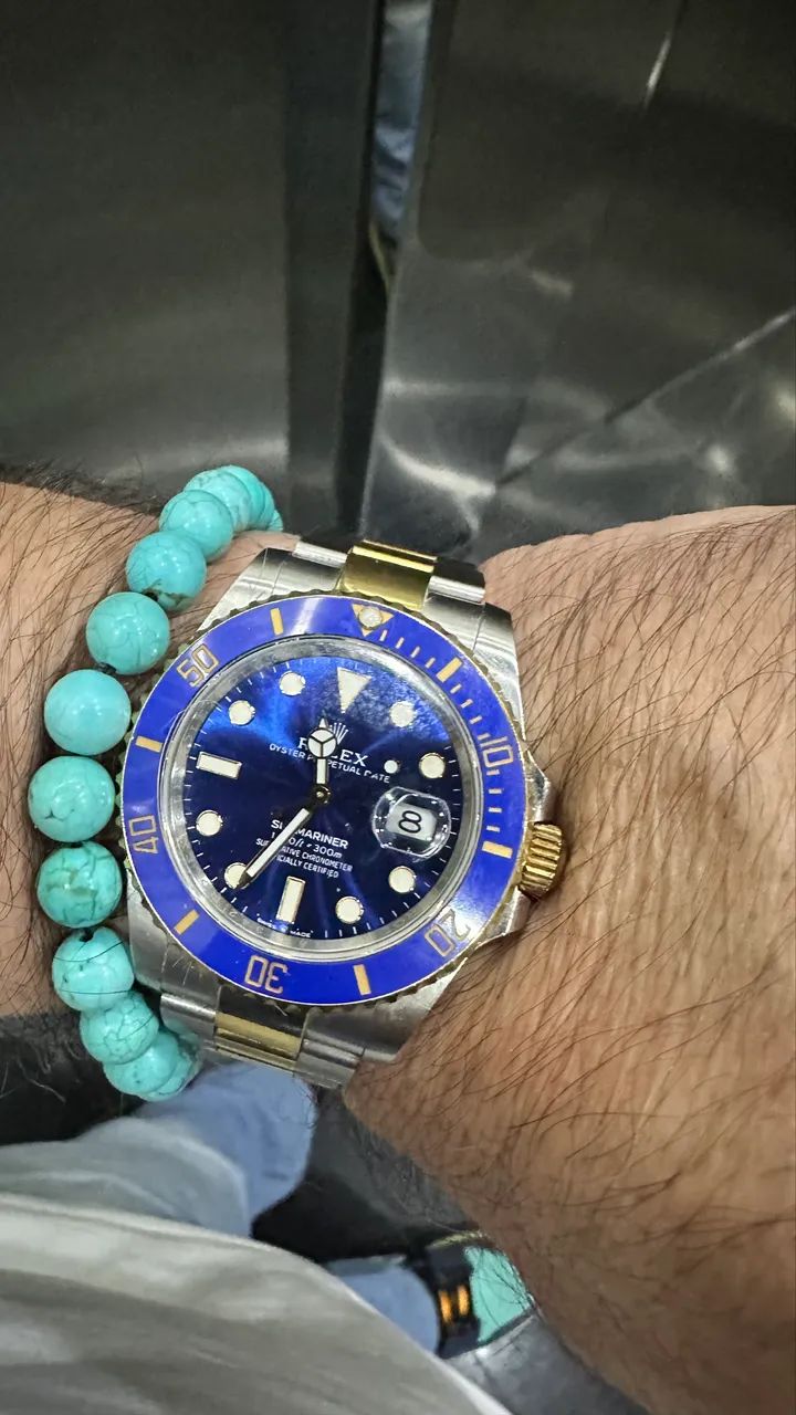 Rolex Submariner Azul e Dourado modelo 2024 Clean Super Clone - Foto 2