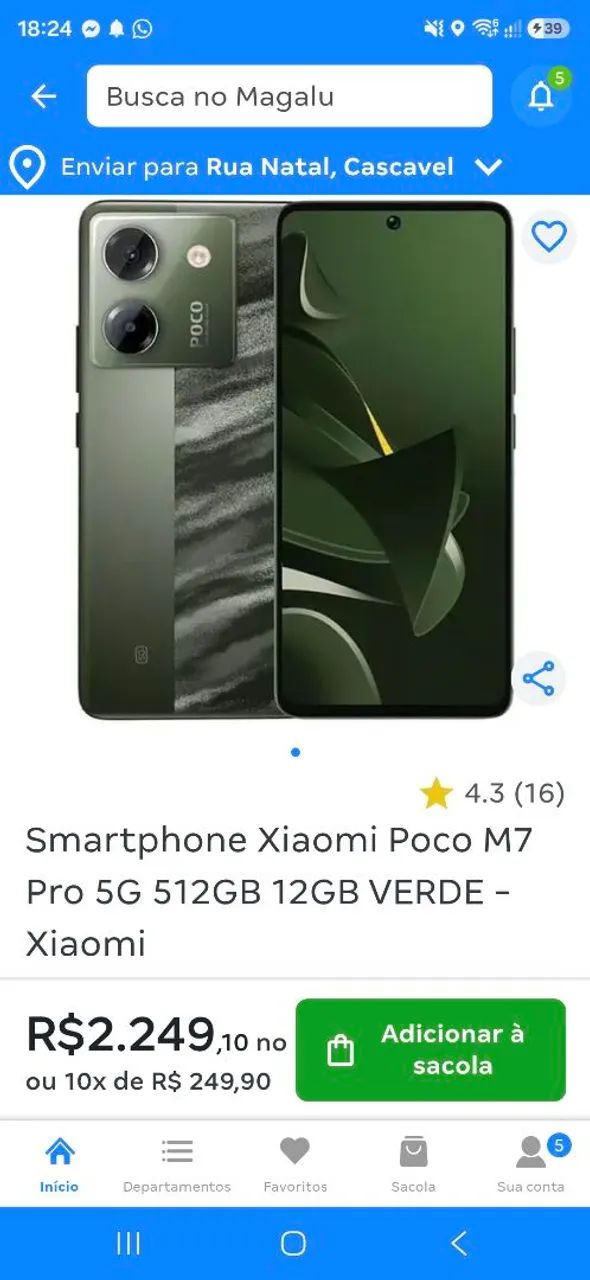 POCO M7 PRO 5G - 512GB e 12GB - Foto 5