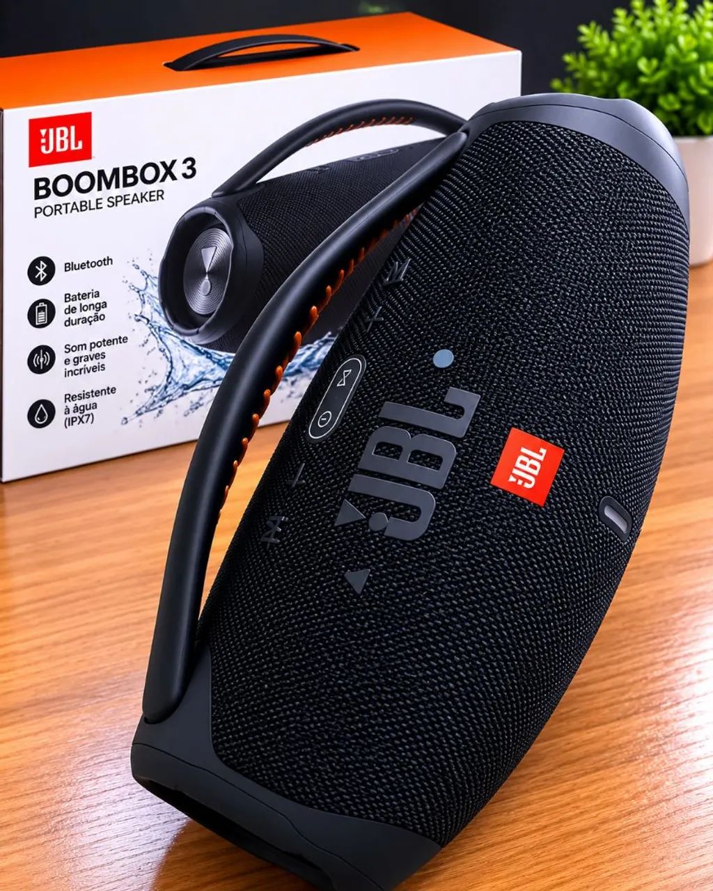 Caixa de Som Boombox JBL 3