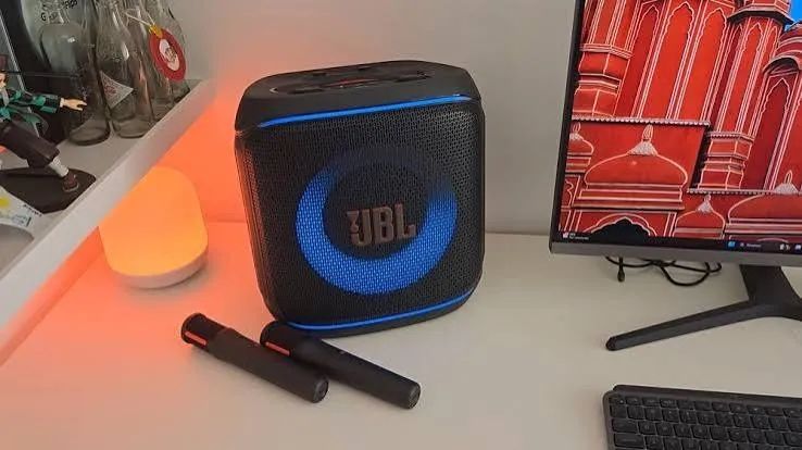 Partybox Encore 2 JBL Caixa de Som Com Microfones