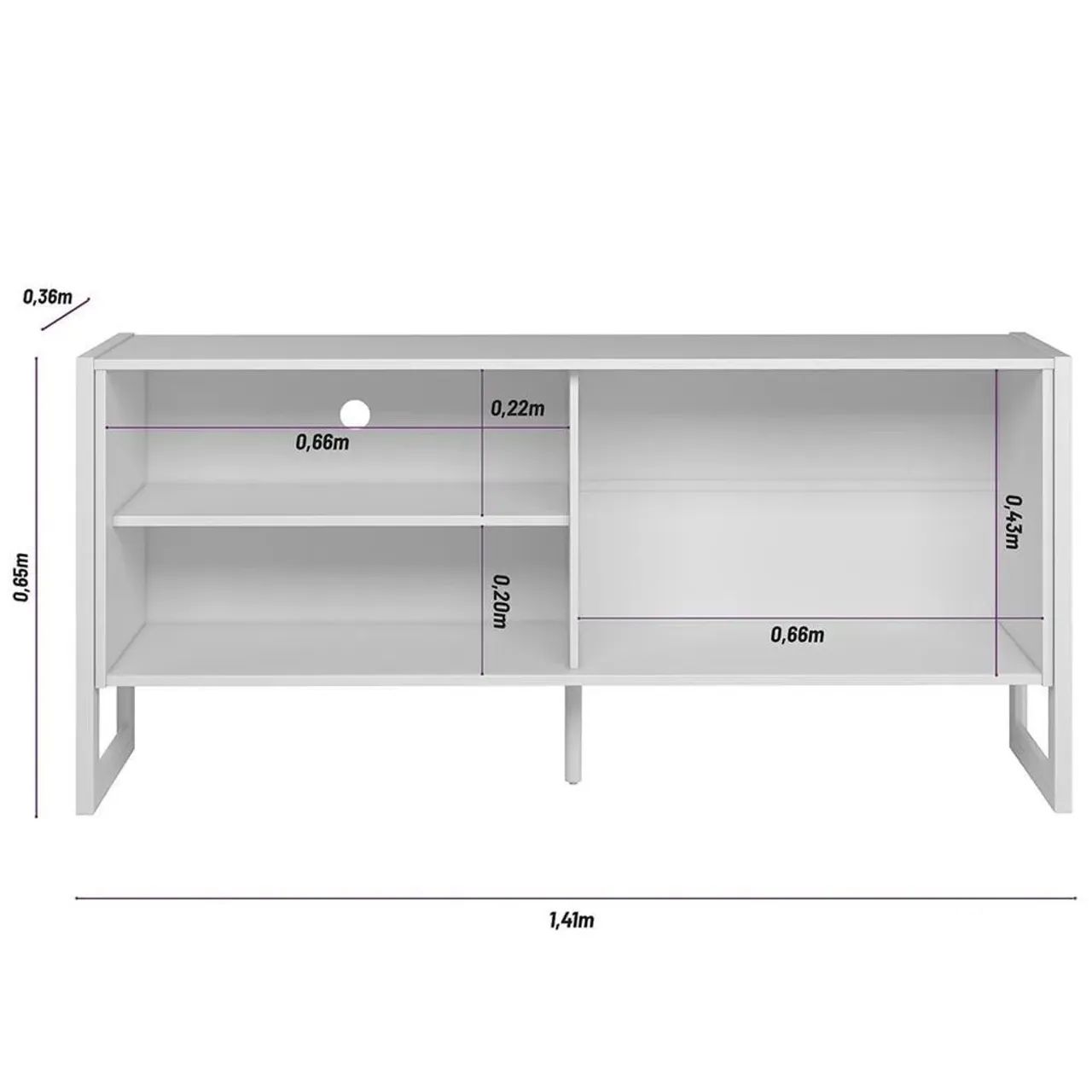 Rack Gold Linea Brasil, ideal para TVs até 55 Polegadas - Entrega Imediata; - Foto 4