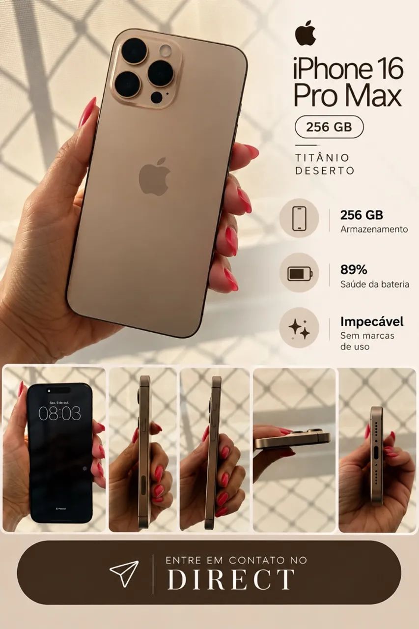 iPhone 16ProMax 256 - Bat 89% 