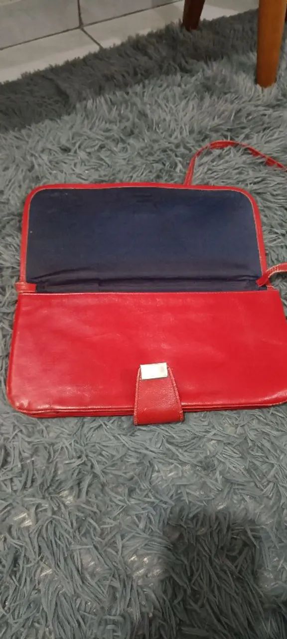 Bolsa baguete vermelha - Foto 3