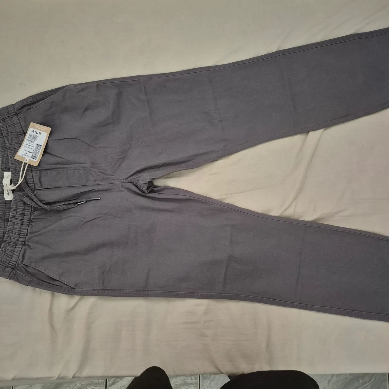 Calça Hering cinza tamanho P (nova) - Foto 2