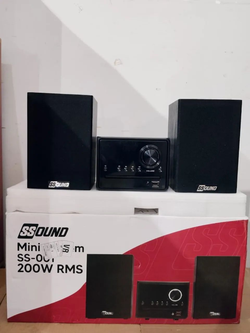 Mini System SS-001 SSOUND 200W CD/MP3 Bluetooth Rádio - Bivolt - Foto 3
