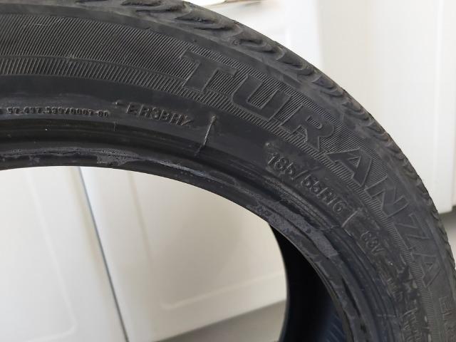 Pneu Bridgestone Turanza 185/55/16 Meia vida 4 unidades