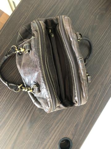 Bolsa animale de couro marrom - Foto 4