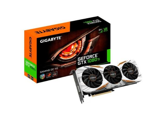 Placa Vídeo Nvidia Geforce Gtx 1080ti 11gb Ddr5 Gigabyte - Usado
