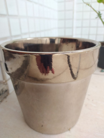 Jarro para plantas prata lindo Ubá ou Jf - Foto 2