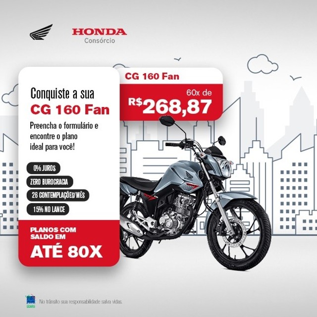 VENDE SE HONDA CG FAN 160 2021