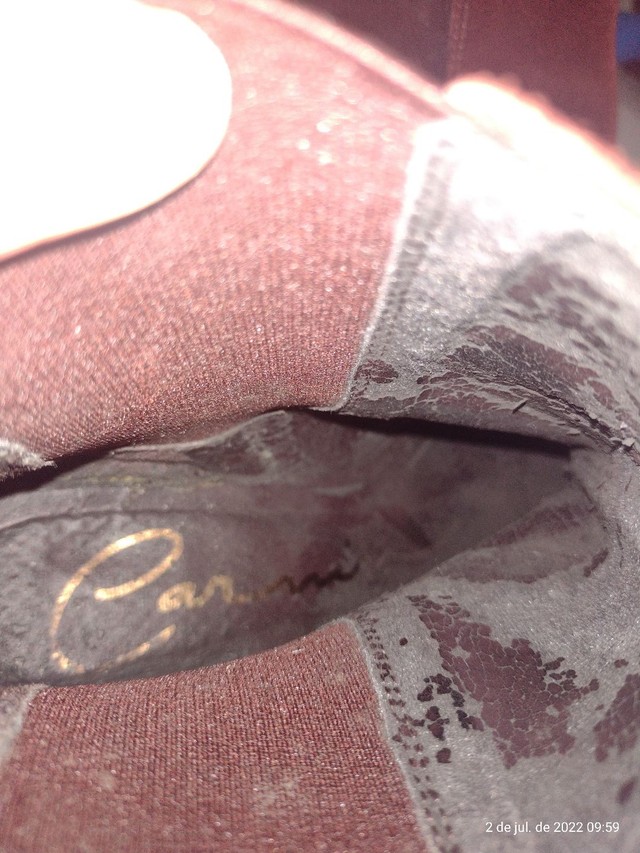 Bota Camurça Cor Vinho Amarronzado Tam: 36 - Foto 6