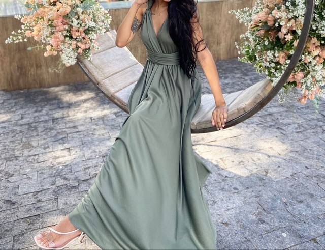 Vestido de festa- Várias amarrações - Roupas e calçados - Contagem  1011249477 | OLX