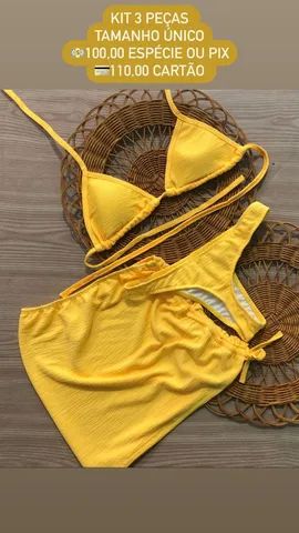 Kit 3 peças biquíni  - Foto 4
