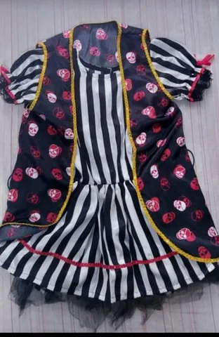 Fantasia Pirata Feminino Tam 10, Roupa Infantil para Menina Spook Usado  81799095