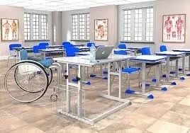 Mesa cadeirante com regulagem de altura - Foto 3