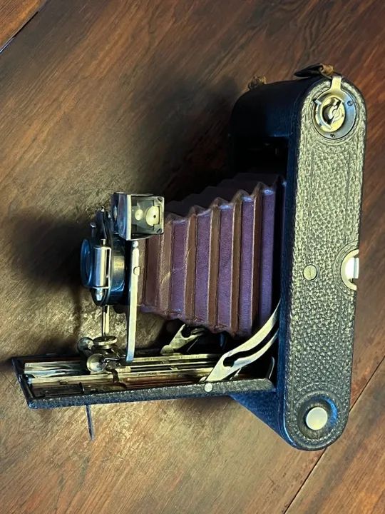 Camera fotografica KODAK FOLDING POCKET NO. 3-A Model B-4 analógica de filme - Foto 2