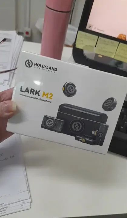 Microfone Hollyland Lark M2 Combo Professional Lapela Wireless