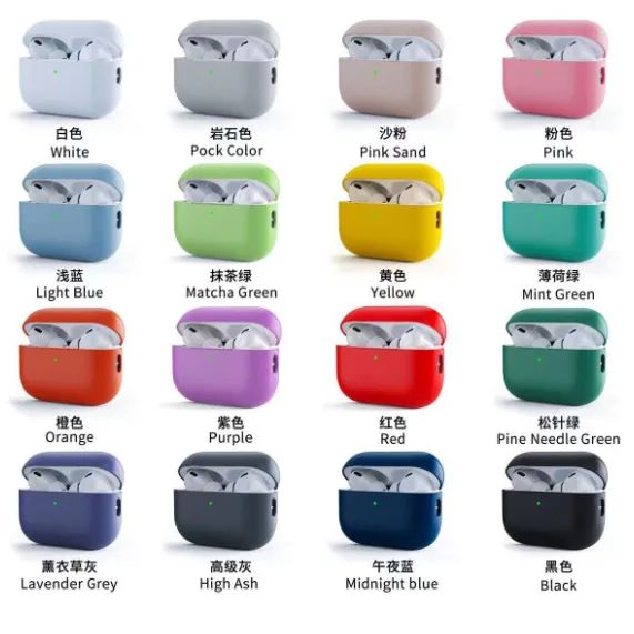 Capa Case Silicone Fone Protetora para fone apple Bluetooth AirPods pro 1 2 3 - Foto 4