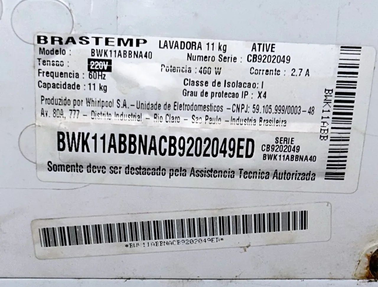 Máquina de lavar 11 Kg Brastemp 220V - Foto 4