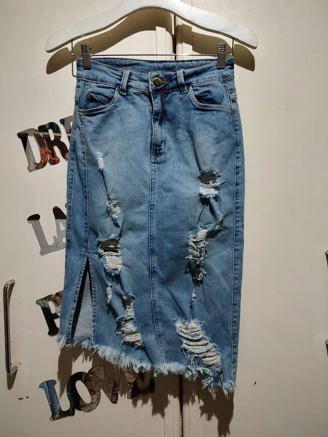 Saia jeans 