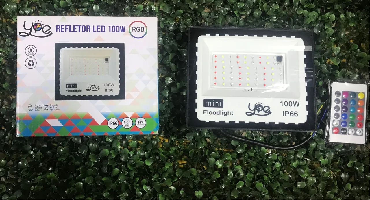 Refletor LED 100W RGB 