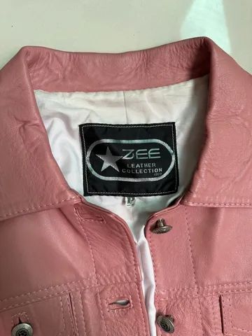 Jaqueta couro legitimo rosa - Foto 4