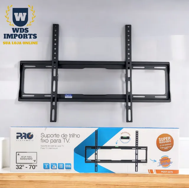 Suporte para Tv Trilho Fixo 32 A 70 Polegadas